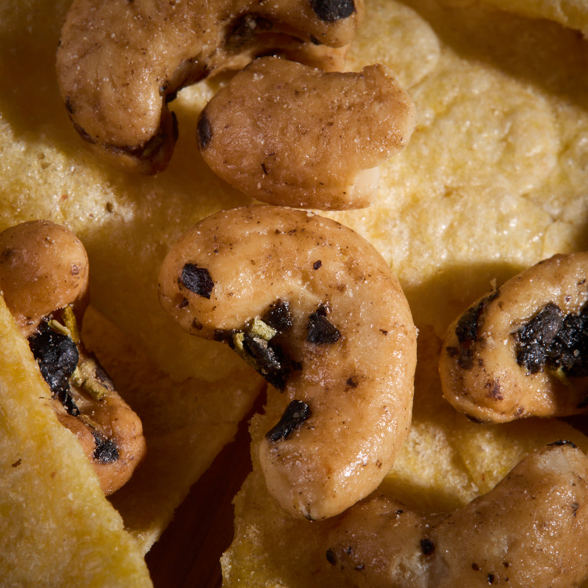 Close-up of Salty Fusion Cheese Olive Tortilla