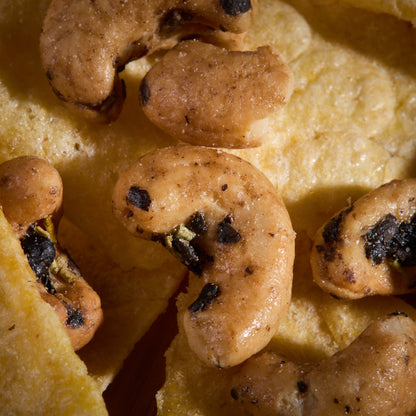 Close-up of Salty Fusion Cheese Olive Tortilla
