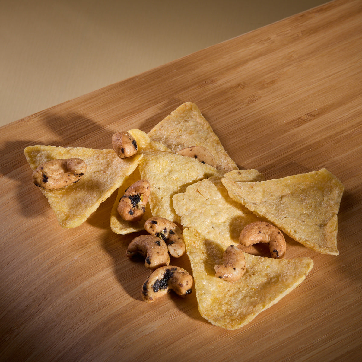 Salty Fusion Cheese Olive Tortilla on a wooden board