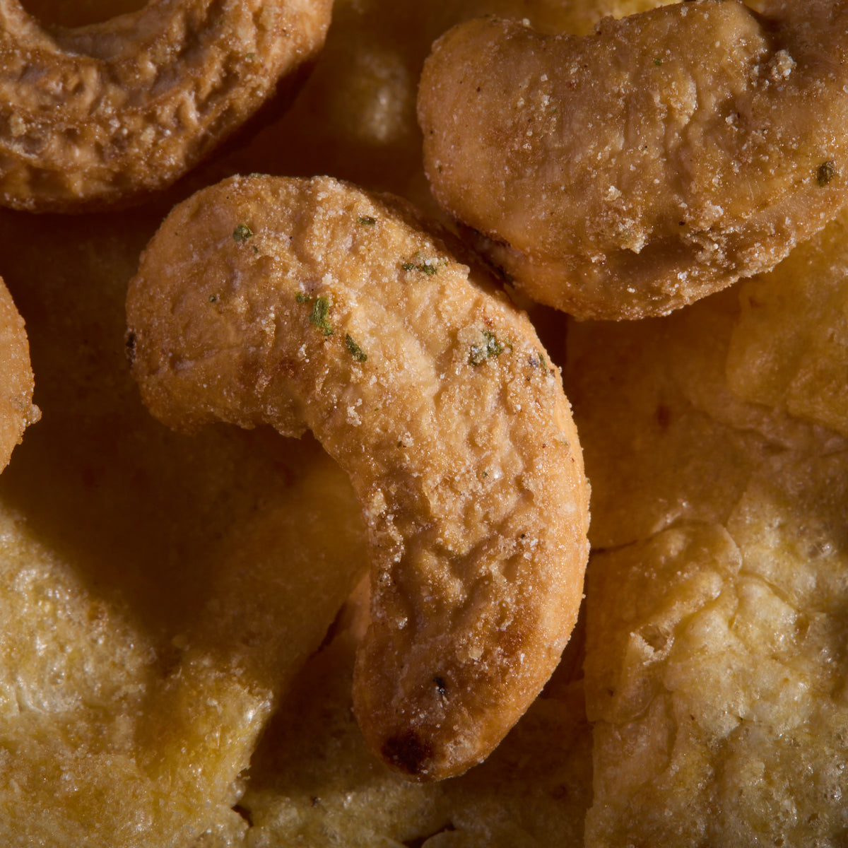 Close-up of Salty Fusion Cheese Onion Tortilla