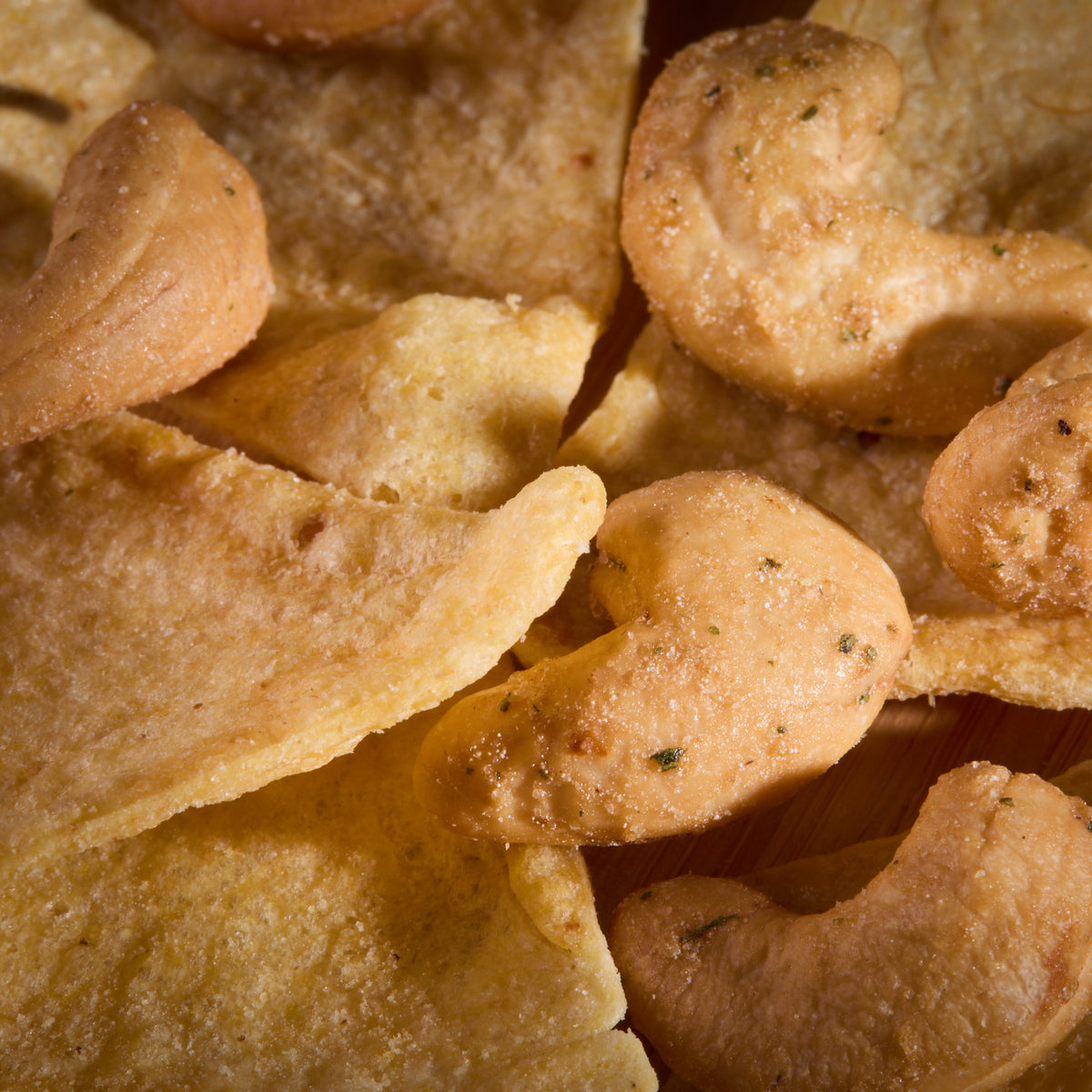 Close-up of Salty Fusion Onion Addicted Tortilla