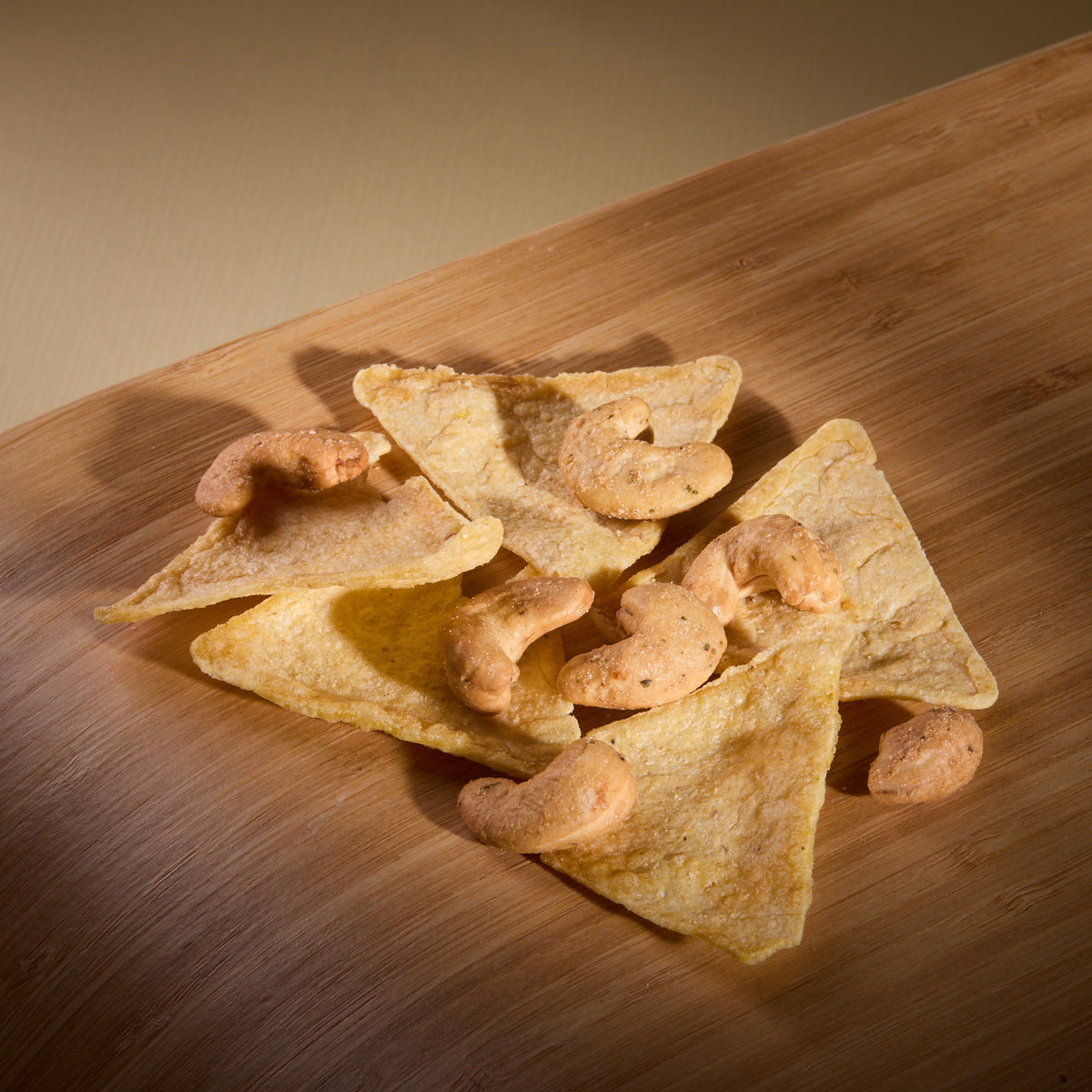 Salty Fusion Onion Addicted Tortilla on a wooden board