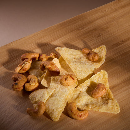 Spicy Fusion Hot Cheese Tortilla on a wooden board