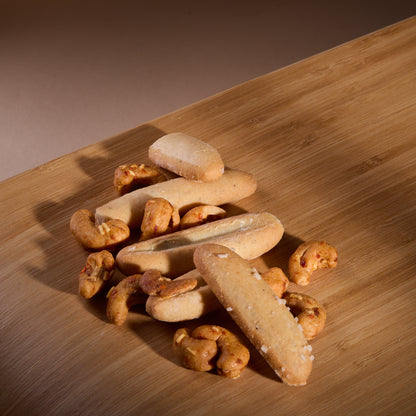 Spicy Fusion Truffle Hot Cheese on a wooden board