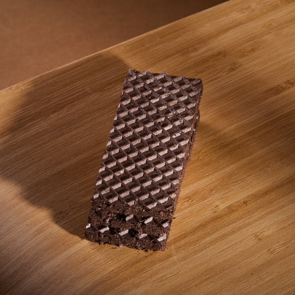 Wafers Chocolate on a wooden board