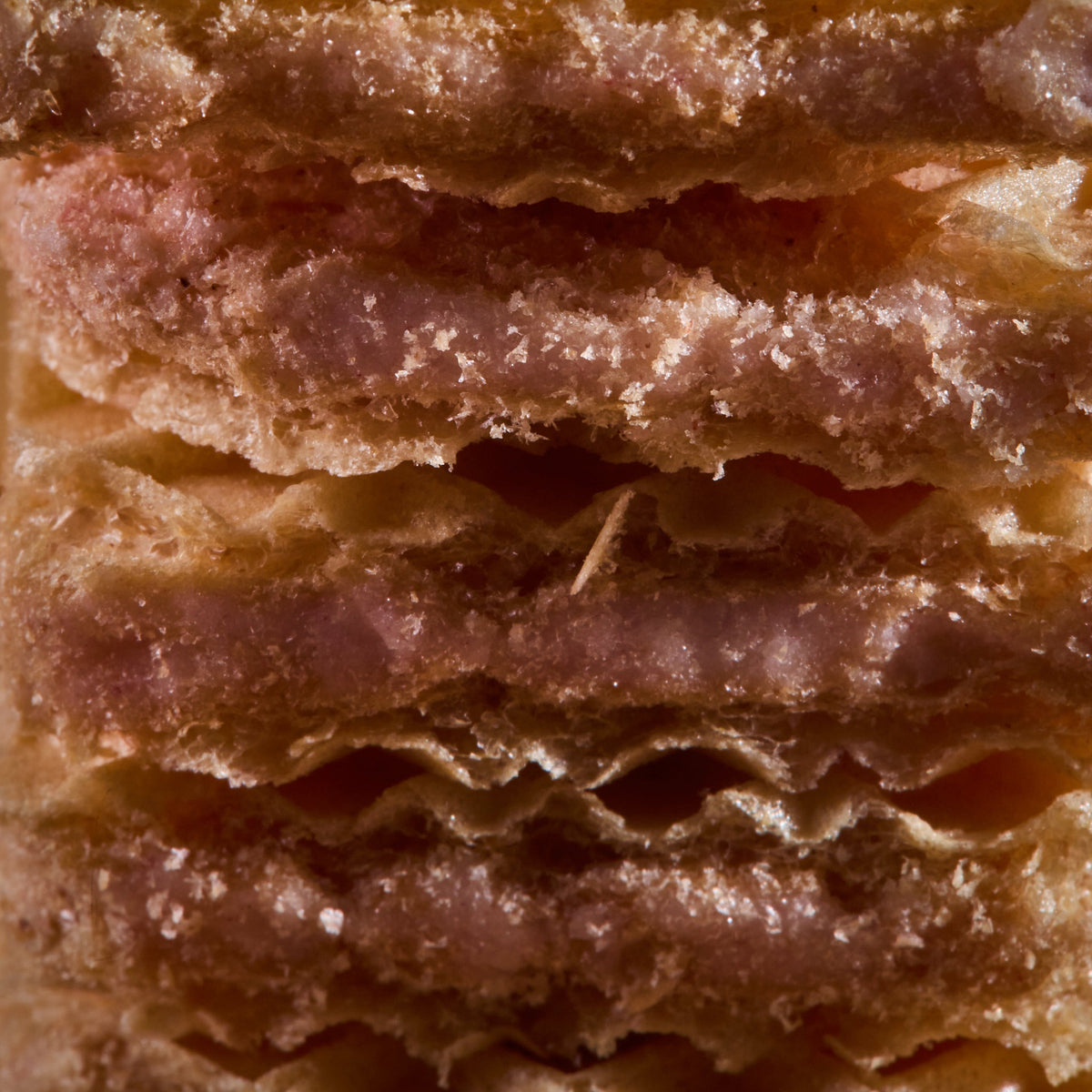 Close-up of Wafers Strawberry