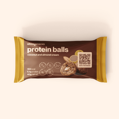 protein balls coconut and almond cream - Oh!My Snacks