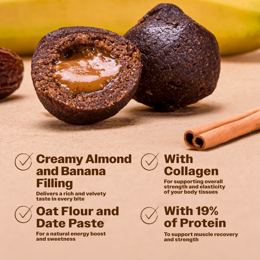 Protein Balls With Cinnamon And Banana Cream - Oh!My Snacks