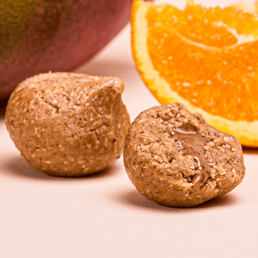 Protein Balls With Orange And Mango Cream - Oh!My Snacks