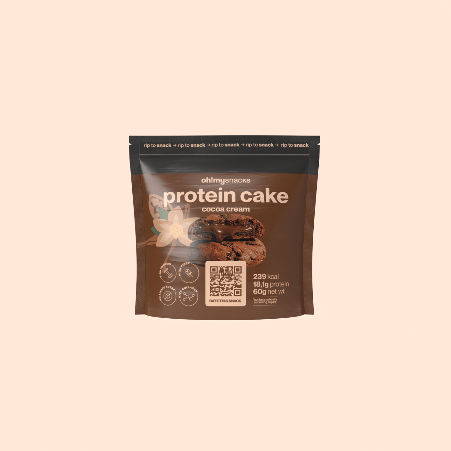 protein cake cocoa cream - Oh!My Snacks