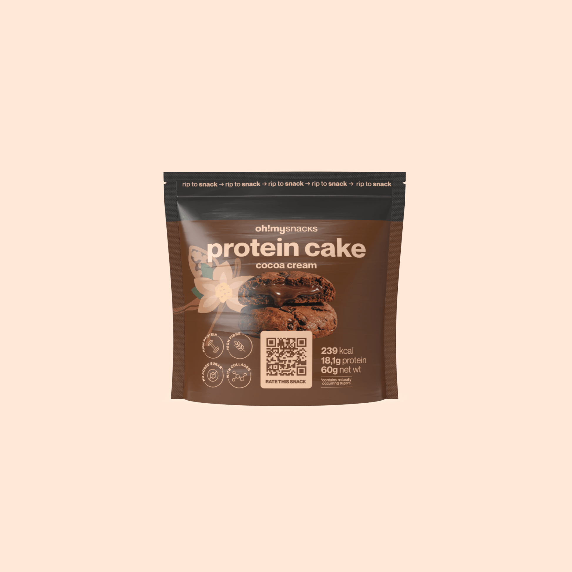 protein cake cocoa cream - Oh!My Snacks