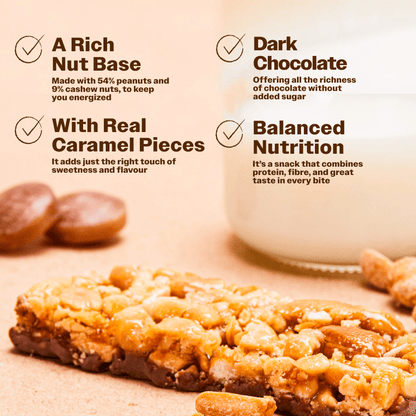 Protein Nuts Caramel and Salt Peanuts Vegan - Oh!My Snacks