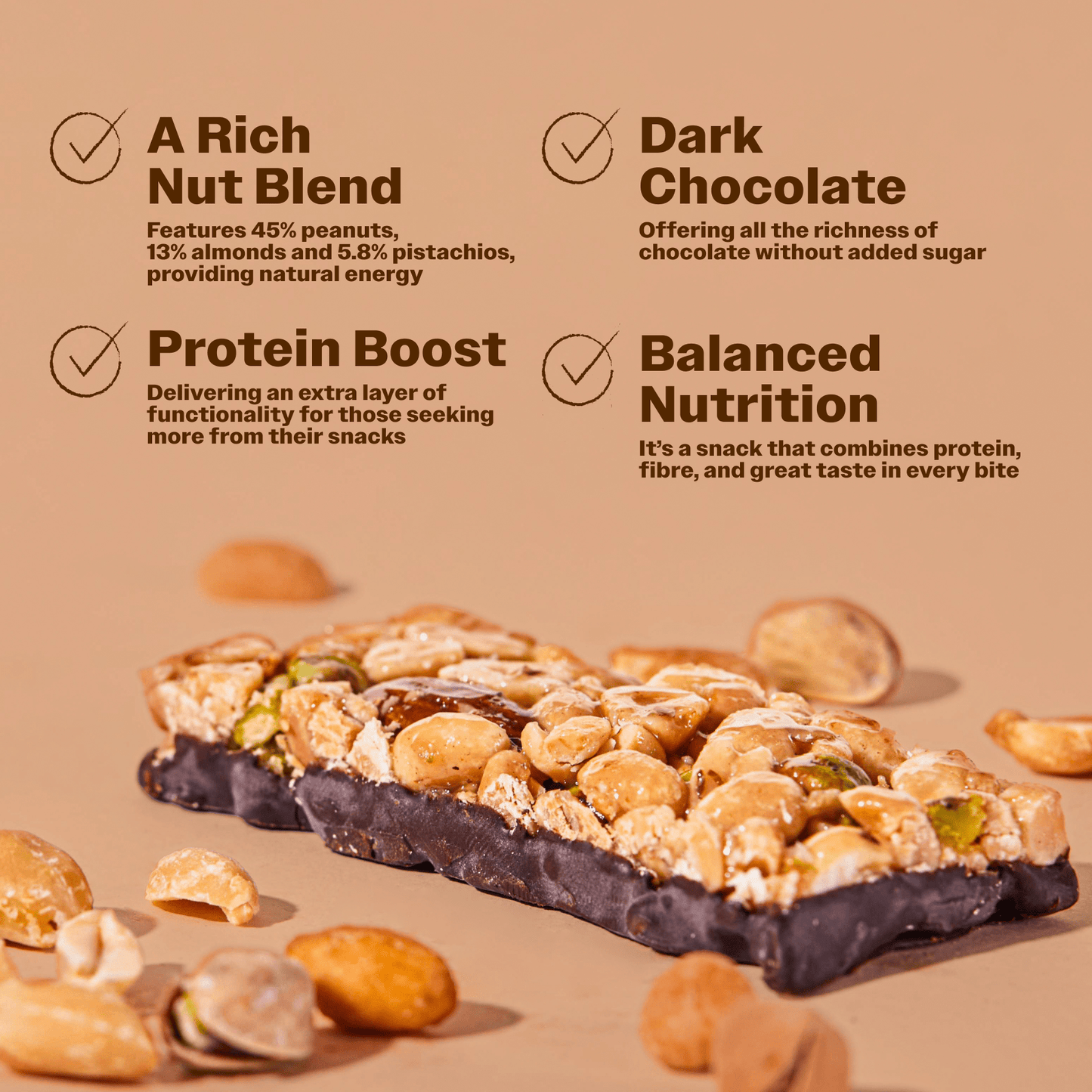 Protein Nuts Pure Mix with Cocoa - Oh!My Snacks