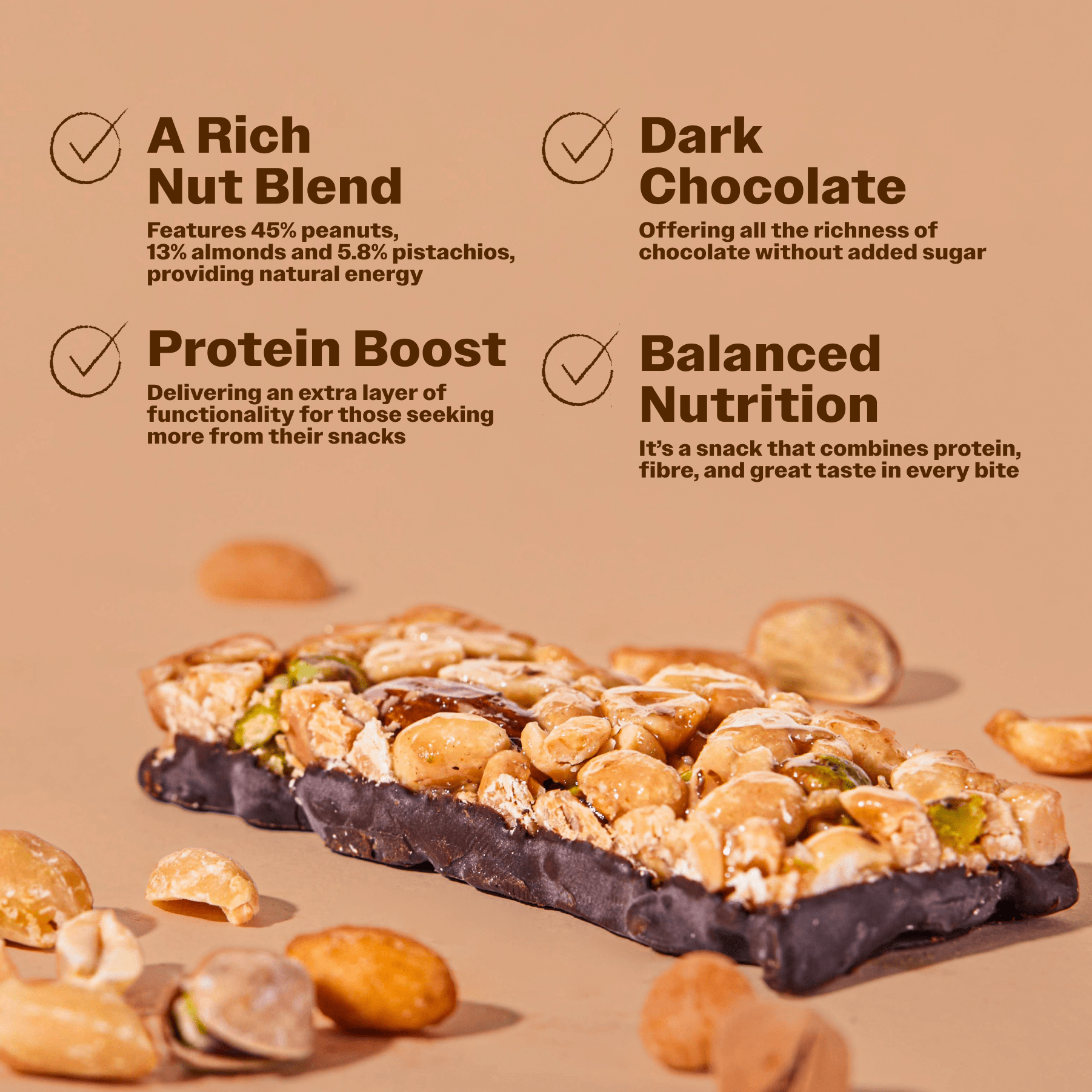 Protein Nuts Pure Mix with Cocoa - Oh!My Snacks