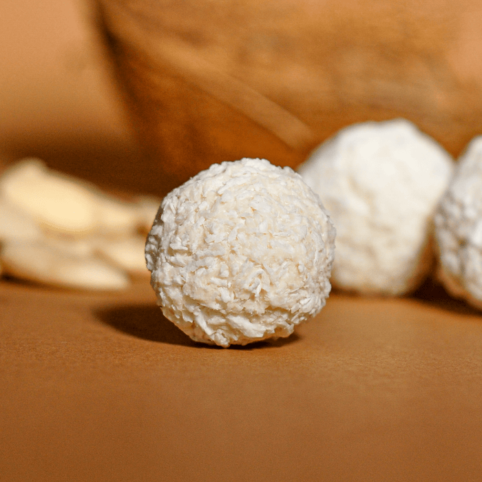 Protein Wafer Balls with Almonds and Coconut Flakes
