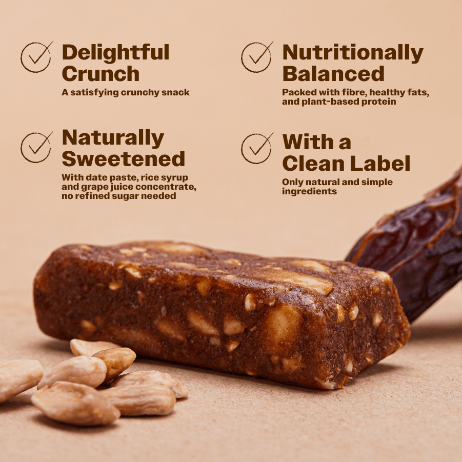 Raw Bar Crunchy Almond - Oh!My Snacks