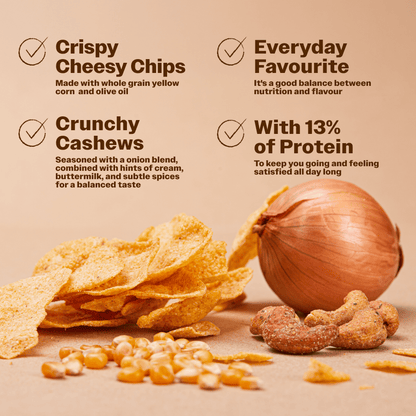 Salty Fusion Cheese Onion Tortilla Edition - Oh!My Snacks
