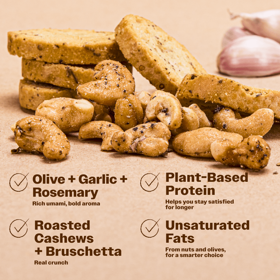 Salty Fusion Garlic Olive - Oh!My Snacks