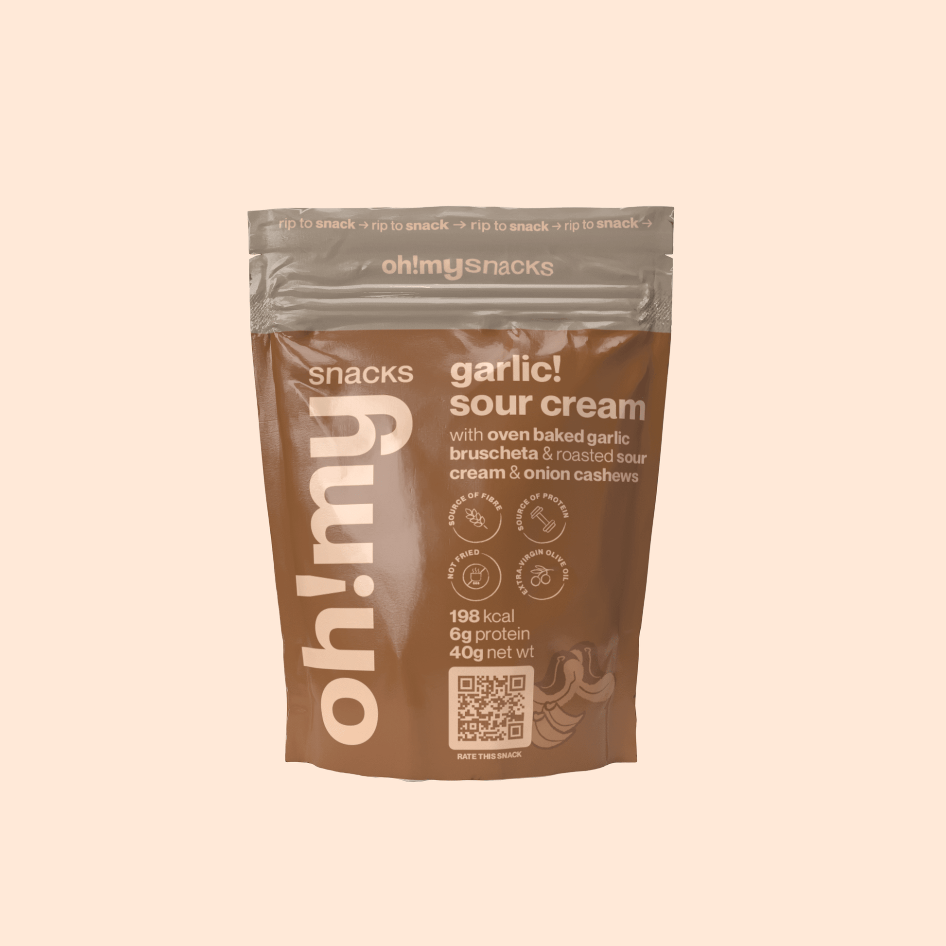 Salty Fusion Garlic Sour Cream - Oh!My Snacks