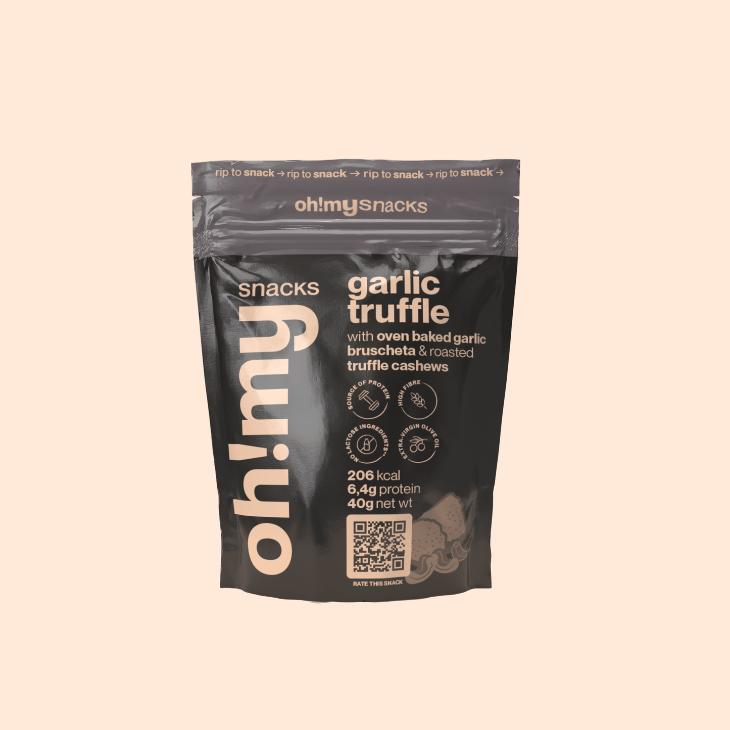 Salty Fusion Garlic Truffle - Oh!My Snacks