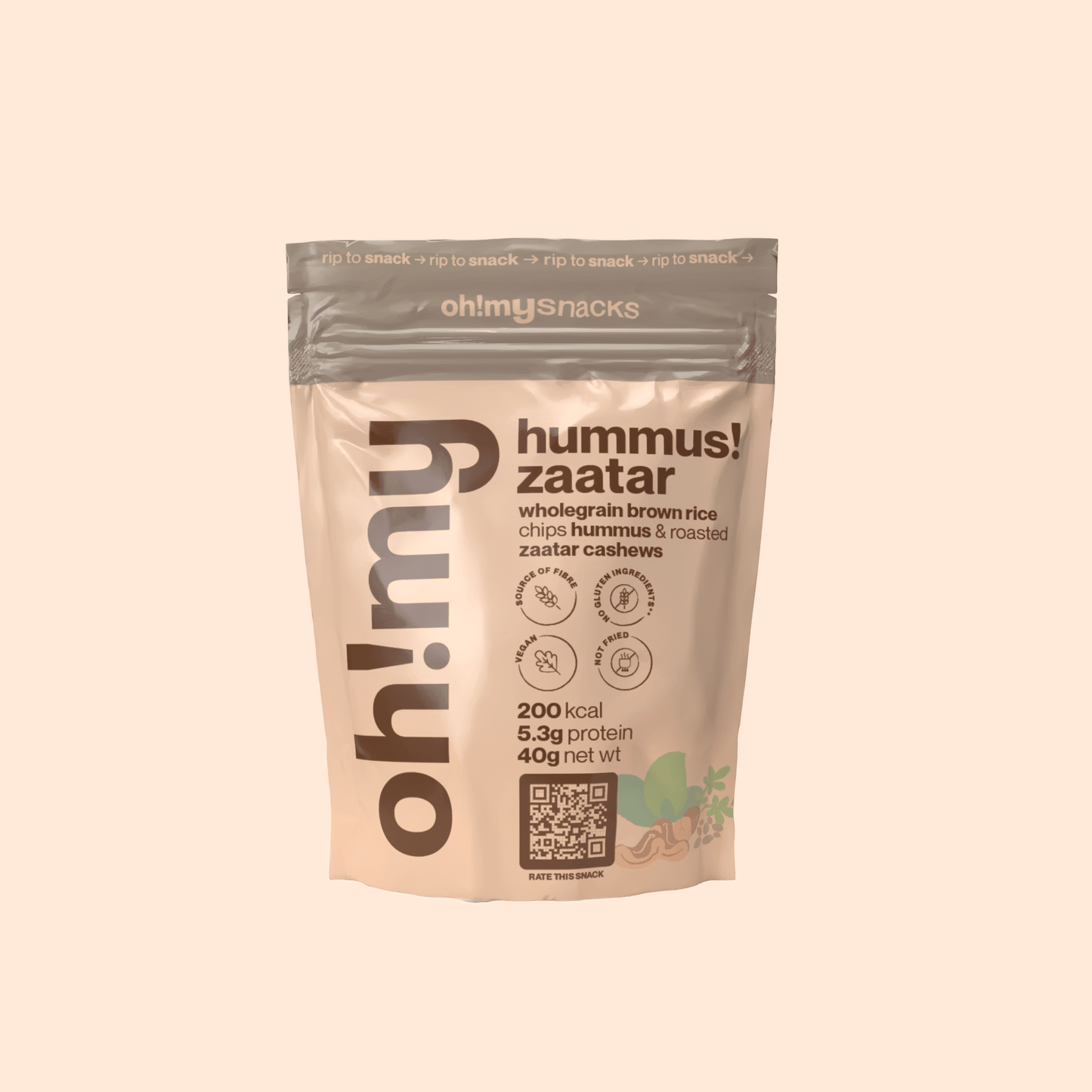 Salty Fusion Hummus Zaatar - Oh!My Snacks