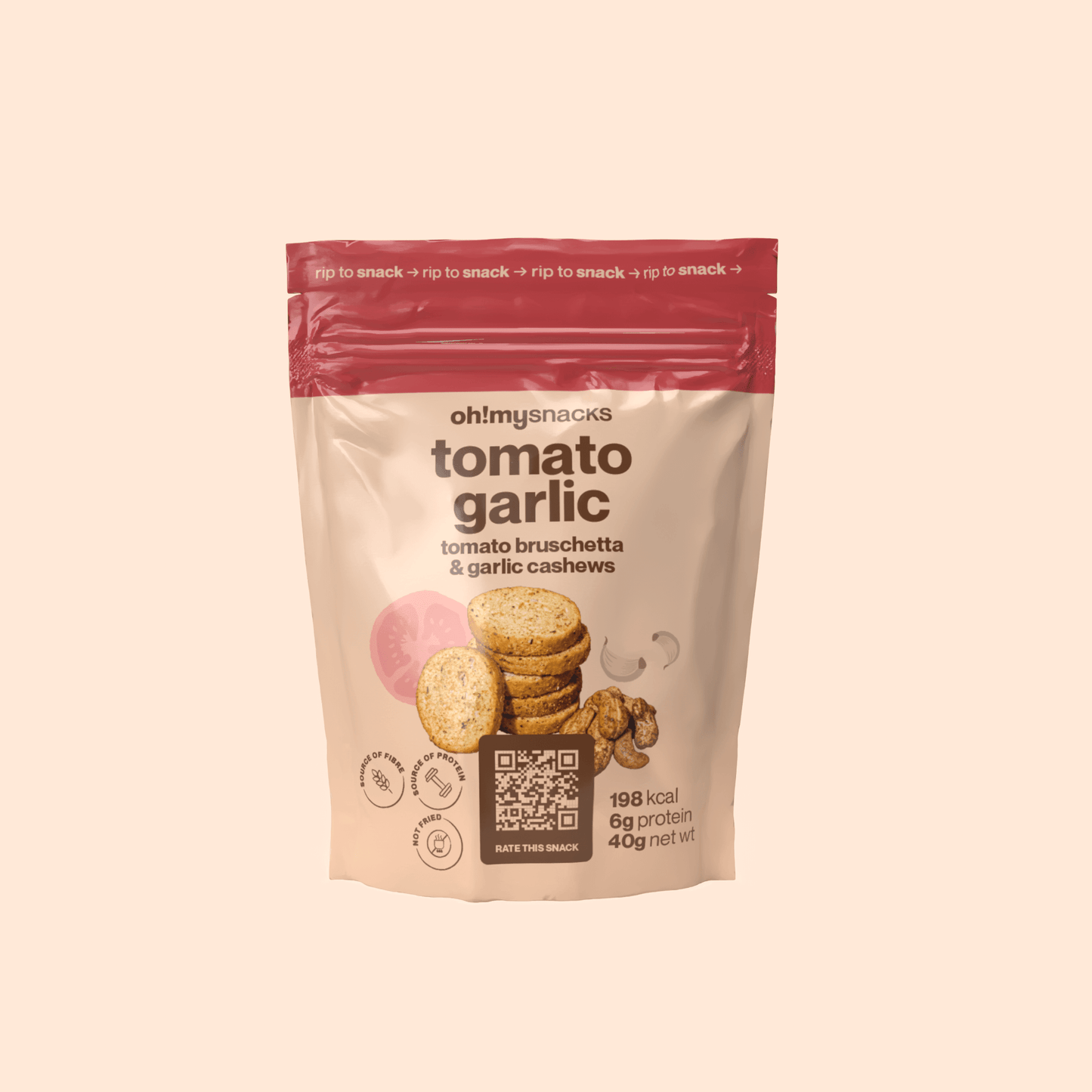 salty fusion tomato garlic - Oh!My Snacks