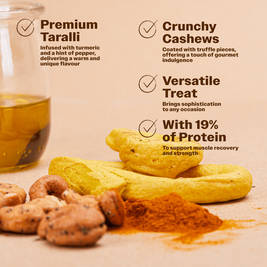 Salty Fusion Turmeric Truffle - Oh!My Snacks