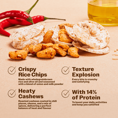 Spicy Fusion Hot Cheese Rice - Oh!My Snacks
