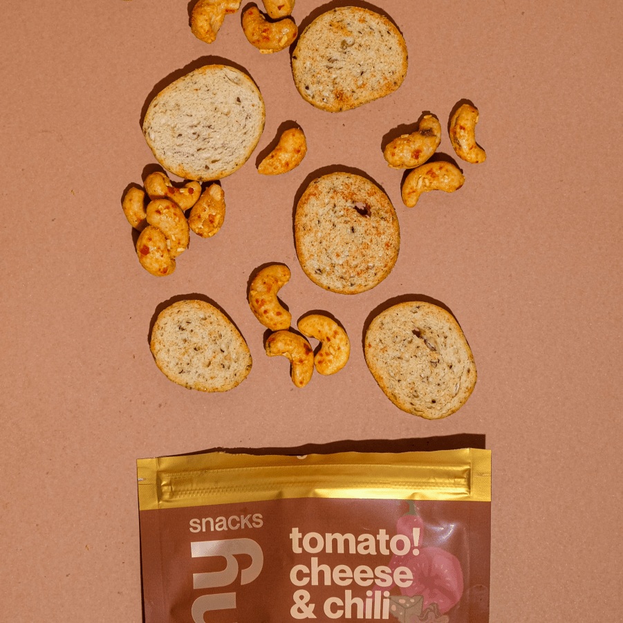 spicy fusion tomato cheese chili - Oh!My Snacks
