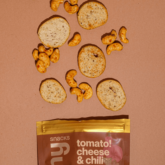 spicy fusion tomato cheese chili - Oh!My Snacks