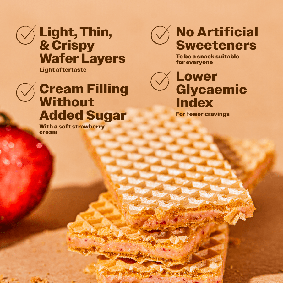 Wafers Strawberry - Oh!My Snacks